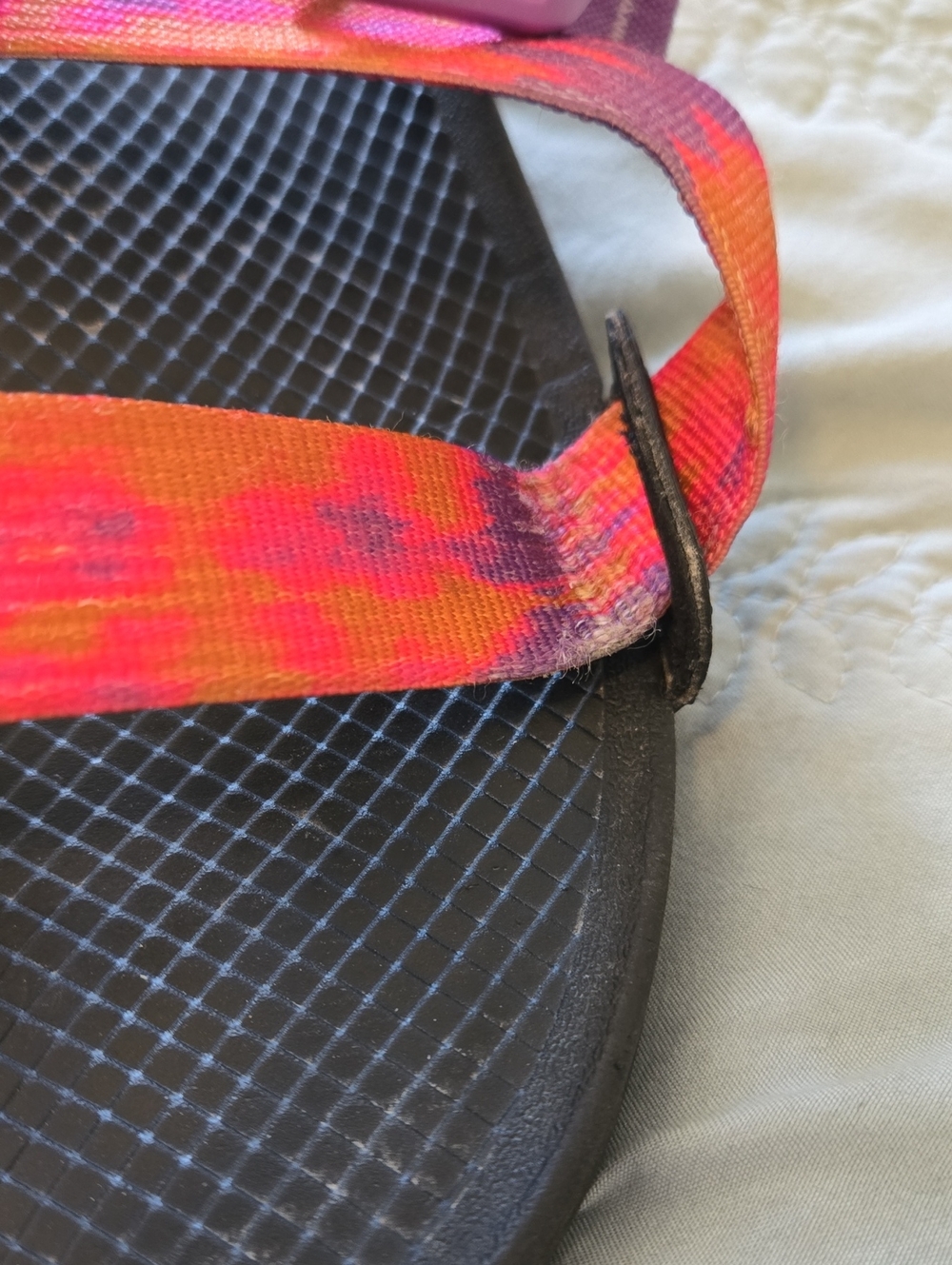 Chaco Lowdown Slide Sandals In Faded Orange Glow - Sz 10 - Picture 6 of 7